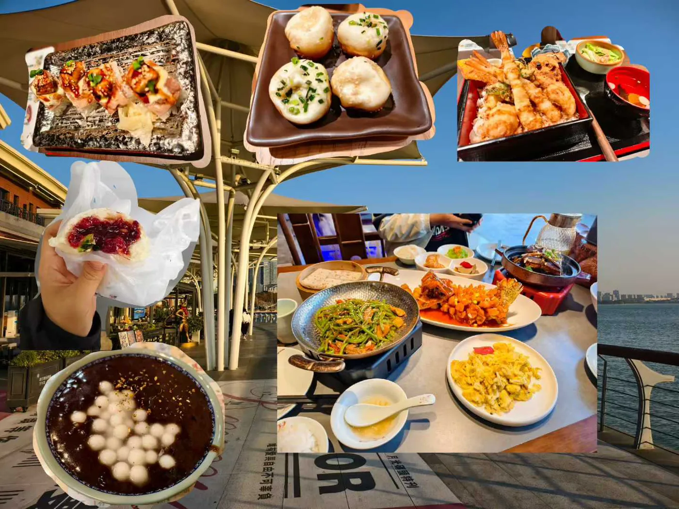 苏州的第一顿:生煎、赤豆小圆子、烤物和一条糖醋鱼